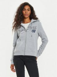 Guess Jeans Bluza W4BQ03 KC811 Szary Regular Fit. Szare bluzy Guess Jeans, xl, z aplikacjami, z jeansu, bez kaptura. Za 599.99 zł.