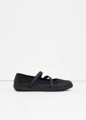 Baleriny barefoot z elastyczną podeszwą. Czarne baleriny bonprix, bez wzorów, sportowe, bez zapięcia. Za 99.99 zł.