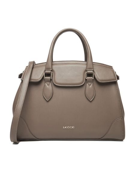 Lasocki Torebka C-LSK-M-006-08 Szary. Szare torebki klasyczne Lasocki, bez wzorów, z materiału, bez dodatków. Za 199.99 zł.