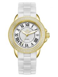 ALAIN ASTER Zegarek kwarcowy w kolorze złoto-białym rozmiar: onesize. Białe, analogowe zegarki ALAIN ASTER, ceramiczne. Za 1,348.99 zł.