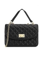 Badura Torebka TYL00493 Czarny. Czarne listonoszki Badura, bez wzorów, z materiału, bez dodatków. Za 199.99 zł.