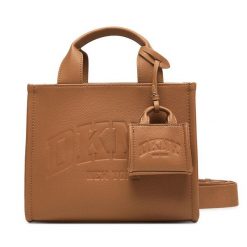 Torebka DKNY. Brązowe torebki klasyczne DKNY, bez wzorów, klasyczne, bez dodatków. Za 609.99 zł.