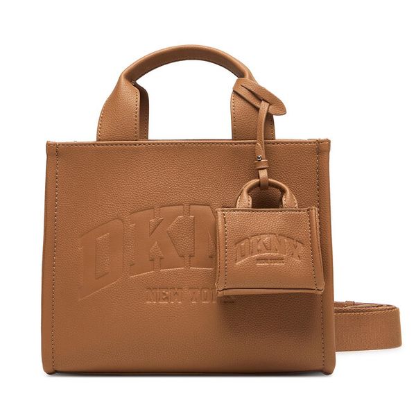 Torebka DKNY. Brązowe torebki klasyczne DKNY, bez wzorów, klasyczne, bez dodatków. Za 609.99 zł.