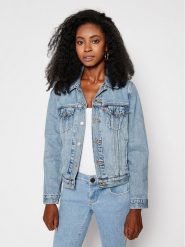 Levi's® Kurtka jeansowa Original Trucker 29945-0100 Niebieski Regular Fit. Niebieskie kurtki s, bez wzorów, z bawełny, bez kaptura. Za 424.00 zł.