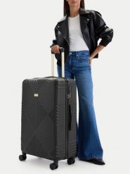 Nine West Walizka duża CEO-NW-L-001-09 BLACK Czarny. Czarne walizki Nine West, duże. Za 399.99 zł.