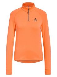 Odlo Bluza polarowa "Berra" w kolorze pomarańczowym rozmiar: S. Pomarańczowe bluzy bez kaptura ODLO, s, bez wzorów, z polaru, bez kaptura. Za 220.63 zł.