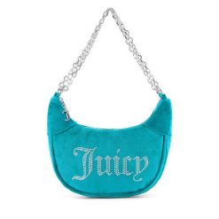 Torebka Juicy Couture. Niebieskie torebki klasyczne Juicy Couture, bez wzorów, klasyczne, bez dodatków. Za 259.99 zł.