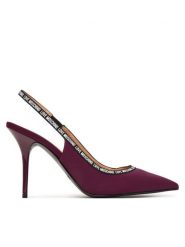 LOVE MOSCHINO Szpilki JA10429G1PIM0552 Bordowy. Czerwone szpilki Love Moschino, bez wzorów, ze skóry, bez obcasa, na szpilce, bez zapięcia. Za 949.99 zł.