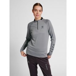 Bluza damska z zamkiem błyskawicznym Hummel hmlGG12 Action. Szare bluzy Hummel, xl, bez wzorów, bez kaptura, na fitness i siłownię. Za 170.00 zł.