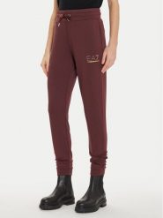 EA7 Emporio Armani Spodnie dresowe 8NTP66 TJ9RZ 1755 Brązowy Regular Fit. Brązowe spodnie dresowe EA7 Emporio Armani, bez wzorów, z dresówki. Za 299.99 zł.