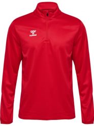 Bluza dresowa 1/2 zip Hummel Essential. Czerwone bluzy Hummel, xl, bez wzorów, z dresówki, klasyczne, bez ramiączek, bez kaptura. Za 215.50 zł.