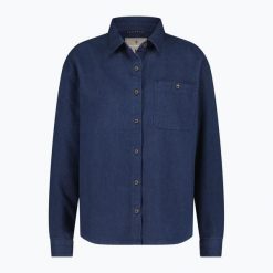 Koszula damska Royal Robbins Clouds Rest Hemp. Niebieskie koszule ROYAL ROBBINS, bez wzorów, casualowe, bez kołnierzyka, bez ramiączek. Za 509.99 zł.