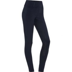 Damskie legginsy jeździeckie z pełną przyczepnością Equipage Shannon. Niebieskie legginsy EQUIPAGE, bez wzorów, z elastanu, eleganckie. Za 389.00 zł.
