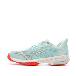 Buty do tenisa damskie Mizuno Wave Exceed Tour 5 AC. Białe buty treningowe Mizuno, bez wzorów, z materiału, bez zapięcia, tenisowe, mizuno wave. Za 690.60 zł.