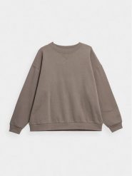 Outhorn Bluza OTHAW23TSWSF0733 Brązowy Regular Fit. Brązowe bluzy bez kaptura Outhorn, s, bez wzorów, z bawełny, bez kaptura. Za 109.99 zł.