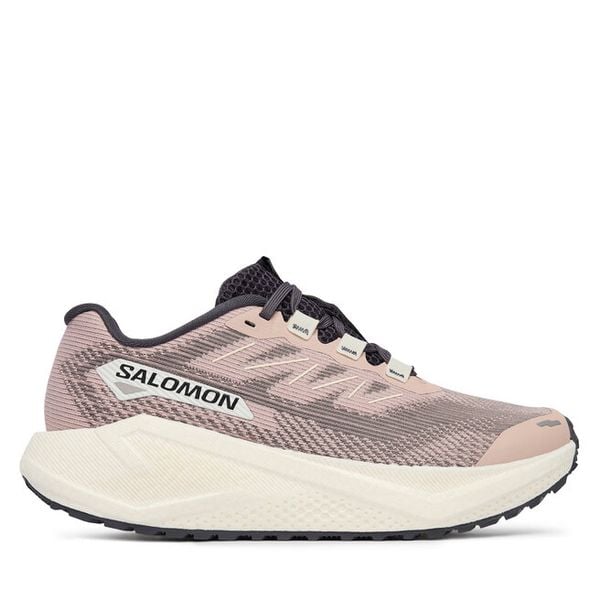 Buty do biegania Salomon. Brązowe buty do biegania Salomon, bez wzorów, bez zapięcia, do biegania. Za 599.99 zł.