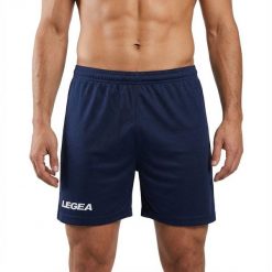 Szorty do biegania z elastycznym pasem niebieskie. Niebieskie szorty LEGEA, bez wzorów. Za 80.00 zł.