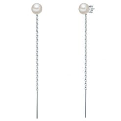 Valero Pearls Kolczyki wiszące z perłą srebro wysokiej próby Perła hodowlana słodkowodna żółte złoto 1 ct Damski. Żółte kolczyki Valero Pearls, z perłą, srebrne. Za 299.99 zł.
