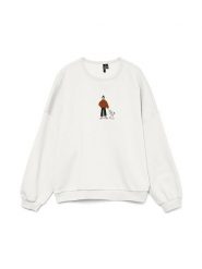 Vero Moda Bluza w kolorze białym rozmiar: M. Białe bluzy Vero Moda, m, bez wzorów, z bawełny, bez ramiączek, bez kaptura. Za 132.05 zł.
