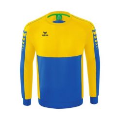 Bluza Erima Six Wings Multicolor Junior. Niebieskie bluzy bez kaptura Erima, bez wzorów, z bawełny, bez kaptura, do piłki ręcznej. Za 271.99 zł.