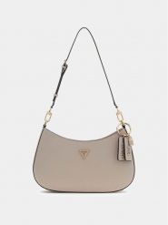 Guess Torebka 175657 Beżowy. Brązowe listonoszki Guess, z aplikacjami, bez dodatków. Za 549.99 zł.