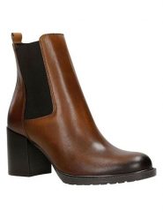 Wojas Skórzane botki w kolorze brązowym rozmiar: 39. Brązowe botki Wojas, bez wzorów, eleganckie, bez obcasa, bez zapięcia. Za 271.03 zł.