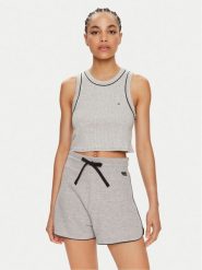 Tommy Hilfiger Top UW0UW05232 Szary Slim Fit. Szare topy Tommy Hilfiger, m, bez wzorów, z bawełny, bez kołnierzyka, bez ramiączek. Za 99.99 zł.