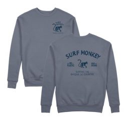Bluza Save the Ocean – Okrągły dekolt / Dorosły (Ciemny Niebieski). Niebieskie bluzy SURF MONKEY, l, bez wzorów, z bawełny, bez ramiączek, bez kaptura. Za 309.95 zł.