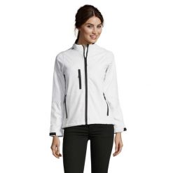 Kurtka Damska Roxy Soft Shell. Białe kurtki SOL'S, l, bez wzorów, sportowe, bez kaptura. Za 231.99 zł.