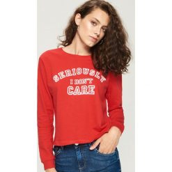 Bluzka typu crop top - Czerwony. Bluzki marki Sinsay. W wyprzedaży za 14.99 zł.