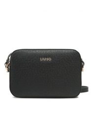 Liu Jo Torebka S Crossbody AXX012 E0087 Czarny. Czarne listonoszki Liu Jo, bez wzorów, ze skóry, bez dodatków. Za 449.99 zł.