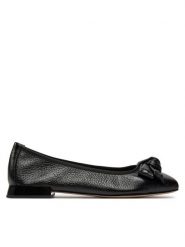 Caprice Baleriny 9-22105-42 Czarny. Czarne baleriny Caprice, bez wzorów, ze skóry, bez obcasa, bez zapięcia. Za 303.99 zł.