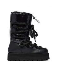 KARL LAGERFELD Śniegowce Skylar Ski KL49686 Czarny. Czarne śniegowce KARL LAGERFELD, bez wzorów, ze skóry, bez zapięcia. Za 1,189.00 zł.