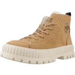 Buty do chodzenia damskie Palladium Pallashock Zip. Brązowe buty trekkingowe Palladium, z materiału, bez zapięcia. Za 687.00 zł.