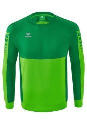 Bluza Erima Six Wings zielona junior. Zielone bluzy Erima, bez wzorów, z bawełny, bez kaptura, do piłki ręcznej. Za 265.99 zł.