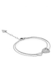 Guess Bransoletka JUBB05 027JW Srebrny. Szare bransoletki Guess, srebrne. Za 279.99 zł.