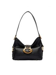 Guess Torebka Camden Mini HWWW93 08720 Czarny. Czarne torebki klasyczne Guess, z aplikacjami, ze skóry, bez dodatków. Za 584.99 zł.