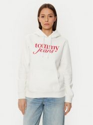 Tommy Jeans Bluza DW0DW20170 Écru Regular Fit. Bluzy Tommy Jeans, s, bez wzorów, z bawełny, bez ramiączek, bez kaptura. Za 219.99 zł.
