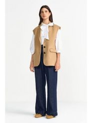 Rich & Royal Bluzka w kolorze białym rozmiar: L. Białe bluzki Rich & Royal, l, bez wzorów, bez kołnierzyka, bez ramiączek. Za 152.99 zł.