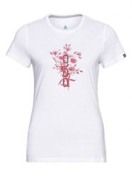 Odlo Koszulka sportowa "Kumano" w kolorze białym rozmiar: L. Białe t-shirty sportowe ODLO, l, bez wzorów, z bawełny, bez ramiączek, outdoorowe. Za 106.13 zł.