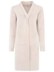 Zwillingsherz Kardigan "Jessi" w kolorze beżowym rozmiar: S/M. Brązowe swetry Zwillingsherz, m, bez wzorów, bez ramiączek. Za 208.99 zł.