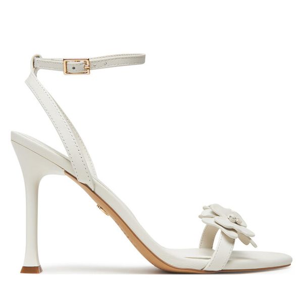 Sandały Aldo. Białe sandały Aldo, bez wzorów, bez obcasa, na szpilce, bez zapięcia. Za 569.99 zł.