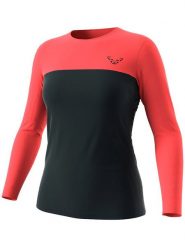 DYNAFIT Koszulka funkcyjna "TRAVERSE S-TECH" w kolorze czarno-pomarańczowym rozmiar: M/L. Czarne t-shirty sportowe Dynafit, l, bez wzorów, z materiału, bez ramiączek, outdoorowe. Za 148.96 zł.