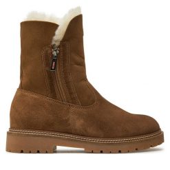 Botki Olang. Brązowe botki Olang, bez wzorów, bez obcasa, na płaskiej podeszwie, bez zapięcia. Za 759.99 zł.