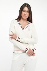 Sweter damski z logo LIU JO. Swetry Liu Jo, xs, bez wzorów, bez ramiączek. Za 429.00 zł.