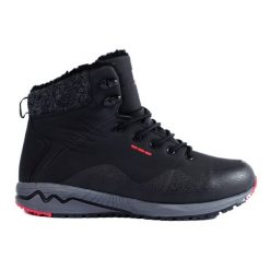 DK Wysokie buty trekkingowe damskie z ociepleniem czarne. Czarne buty trekkingowe bez zapięcia. Za 227.37 zł.