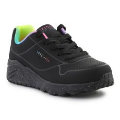 Buty Skechers Uno Lite Rainbow Speckle 310456L-BKMT czarny czarne. Czarne buty treningowe bez wzorów, bez zapięcia. Za 331.10 zł.