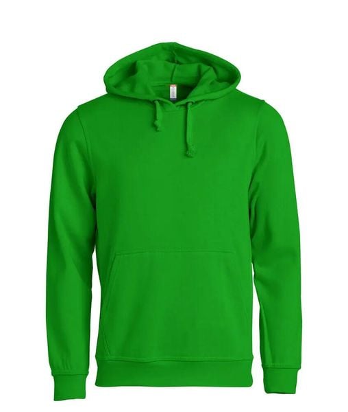 Clique Basic Hoody bluza z kapturem unisex, materiał odporny na piling – apple. Zielone bluzy CLIQUE, uniwersalny, bez wzorów, z bawełny, z kapturem. Za 172.64 zł.