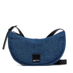 Torebka Karl Lagerfeld Jeans. Niebieskie listonoszki Karl Lagerfeld Jeans, bez wzorów, z jeansu, bez dodatków. Za 419.99 zł.
