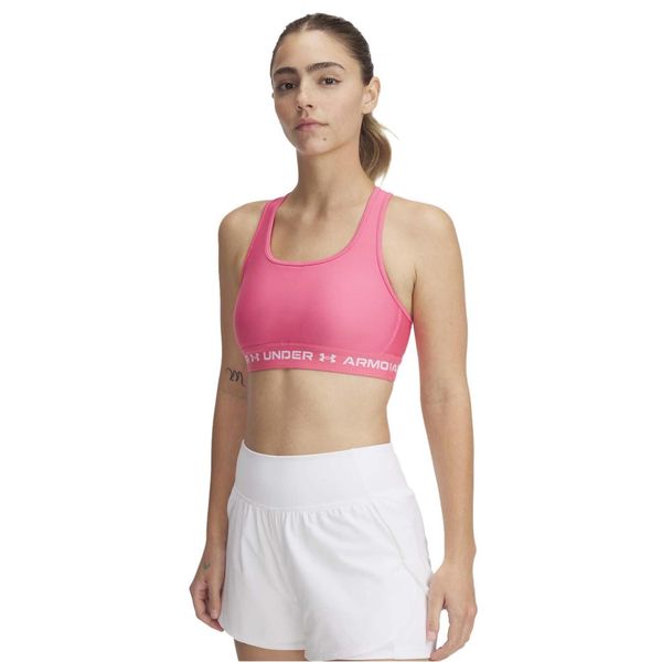 Under Armour Crossback Mid Bra Top Damskie. Czerwone topy sportowe Under Armour, s, bez wzorów. Za 204.50 zł.